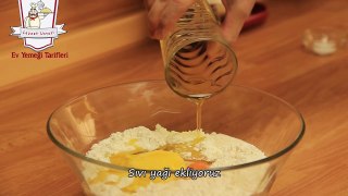 Tahinli Cevizli Çörek Tarifi - Rulo Şeklinde Tatlı Kurabiye Çörek