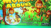 Monkeying Around Family Board Game With GIANT Surprise Egg Candy & Disney Cars Color Chang
