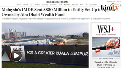 WSJ drops US$850m bombshell on 1MDB