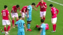 Zou Zheng broke his leg Barcelona vs Guangzhou Evergrande