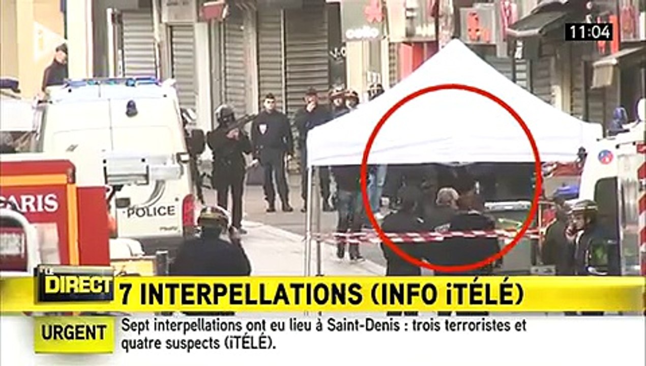 Saint-Denis: Regardez l'interpellation de l'un des suspects par les forces de police