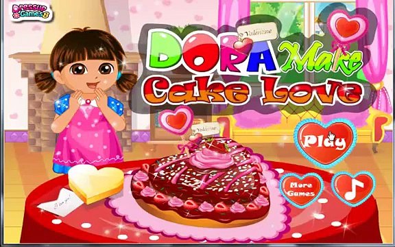 Baby Dora Game Movie dora make cake love Dora The Explorer