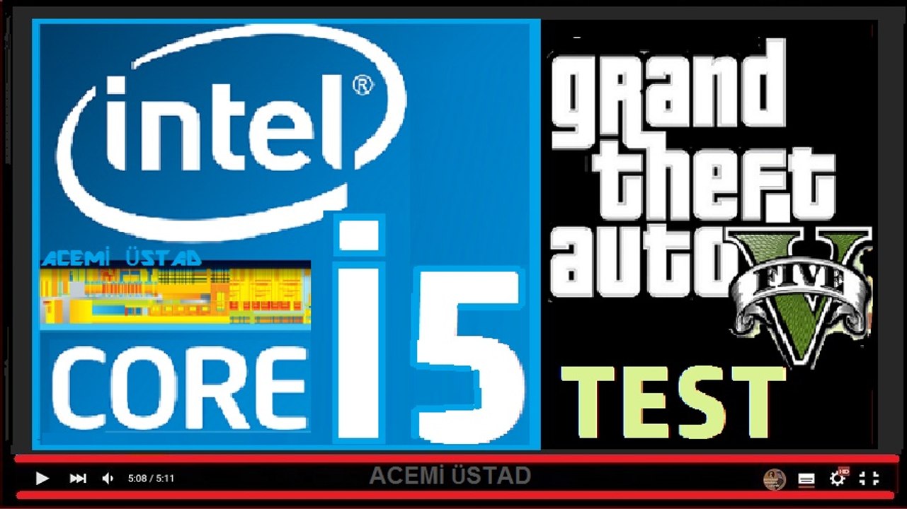 Core İ5 4210H Cpu - GTA 5 Fps -Heat Test