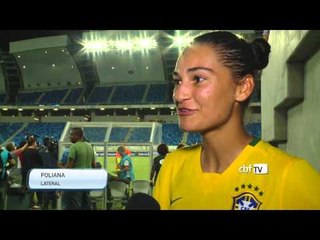 Jogadoras comentam desempenho contra o Canadá