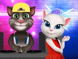 Finger Family Song|Funny Cats Talking Tom & Angela|Nursery Rhymes