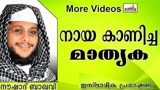 നായ കാണിച്ച്  കൊടുത്ത മാതൃക...  Islamic Speech In Malayalam | Noushad Baqavi New 2014