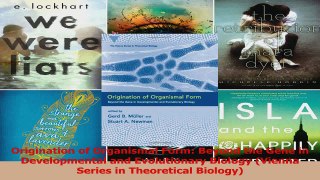 Origination of Organismal Form Beyond the Gene in Developmental and Evolutionary Biology PDF