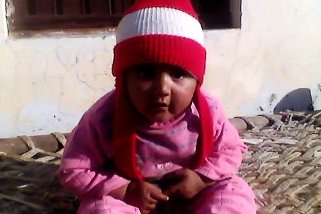 A Cute Child is Playing