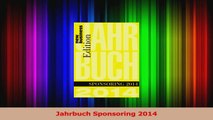 Lesen  Jahrbuch Sponsoring 2014 PDF Frei