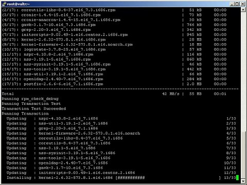 centos 6 - auto restart vps using cronjob