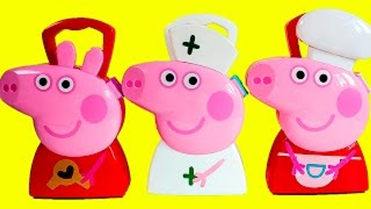 Peppa Pig Chef Peppa Pig Doctors Case Peppa Nurse Peppa Pig Hair Style Juguetes
