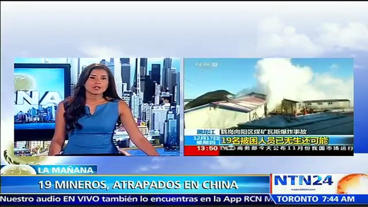 Al menos 19 trabajadores están atrapados tras explosión en mina de carbón en China