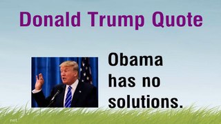 Donald Trump News Quotes Fire Obama Answer Silent