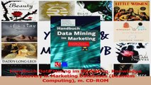 Lesen  Handbuch Data Mining im Marketing Knowledge Discovery in Marketing Databases Business PDF Frei