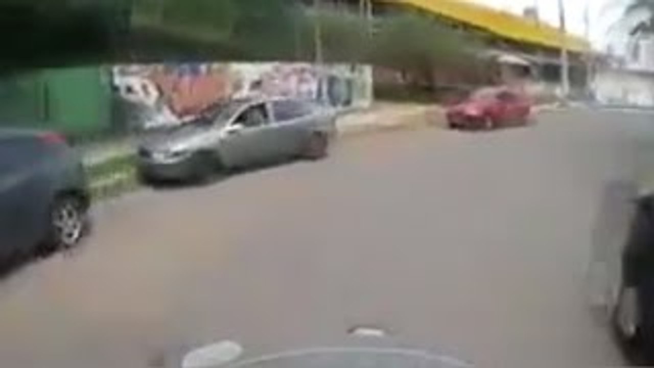 Motorcycle Cop Saves The Day