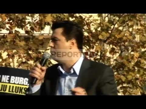 Report TV - Basha: Protesta jonë pa dhunë Policia e Shtetit është me ne