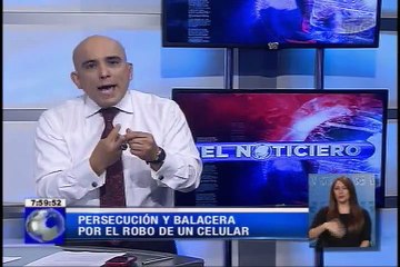 Persecución y balacera por el robo de un celular