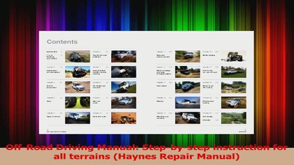Download  OffRoad Driving Manual Stepbystep instruction for all terrains Haynes Repair Manual Ebook Free