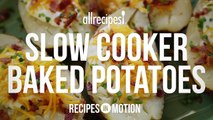 Slow Cooker Recipes - How to Make Slow Cooker Baked Potatoes
