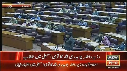 Chaudhary Nisar Speech In National Assembly - 17th December 2015