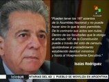Indica Isaías Rodríguez que AN deberá ceñirse a la constitución