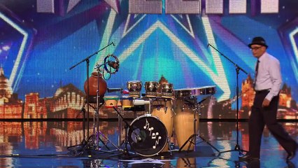 Will the Judges march the beat of Aruns bongo drum? | Britains Got Talent 2015