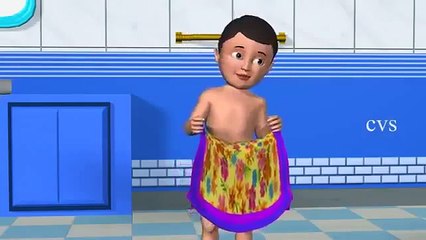 3D Animation After A Bath Nursery rhymes  for childrens  with lyrics 360p
