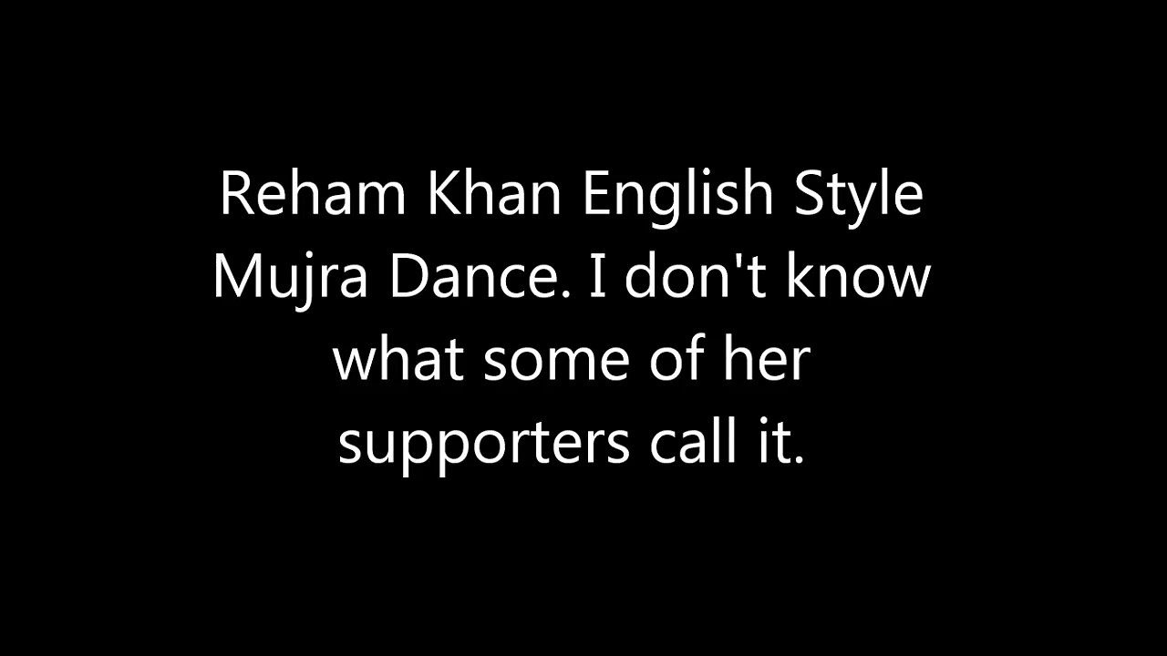 Reham Khan Dance English Mujra in UK BBC Show