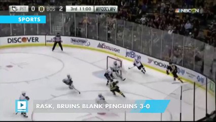 Rask, Bruins blank Penguins 3-0