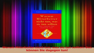 Download  Warum Mitarbeiter nicht tun was sie tun sollten Das können Sie dagegen tun Ebook Frei