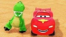 Toy Story T Rex Dinosaur ! Lightning Mcqueen Cars & Tow Mater, Hulk & Disney Donald Duck!