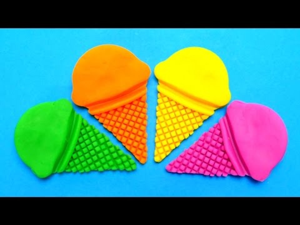Play-Doh Ice Cream Cones with Surprise Eggs Toys