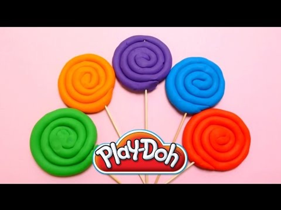 Play-Doh Lollipops with Surprise Eggs Fun