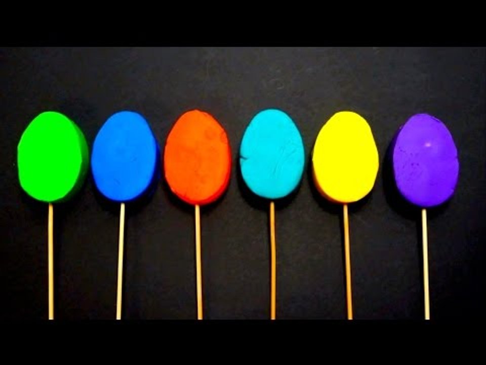 Play-Doh Surprise Egg Lollipops with Toys for Kids