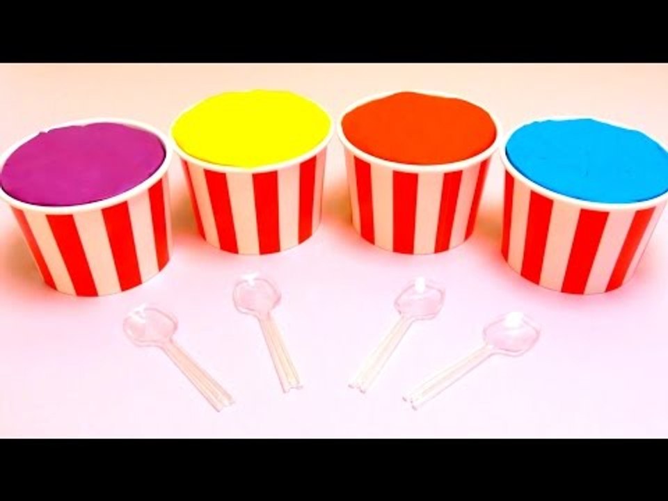 Play-Doh Ice Cream Cupcakes with Surprise Toys