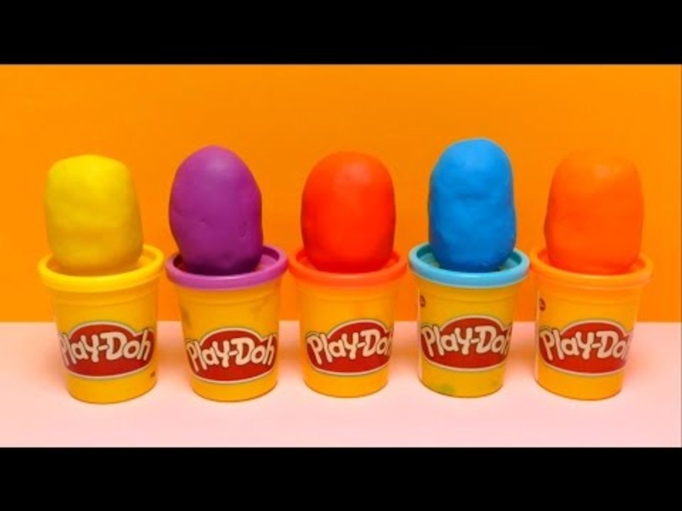 5 Play-Doh Surprise Egg Toys Unboxing (Monsters, Disney Princess, Minion & Bunny)