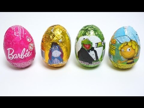 Surprise Eggs Bee Maya Kermit The Frog Barbie Disney Piglet