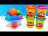 Play-Doh Ice Cream Surprise Balls with Toys Hello Kitty, Monsters, FROZEN Olaf