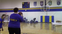 Mom wins $5,000 tuition discount with surprising half court shot