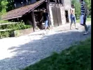 Partie de foot chez camo