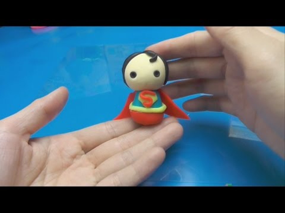 How to Make Superman Doll with Play-Doh  - DIY Playdough