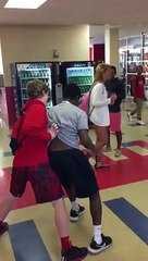 Student Throws Bottle at Teacher (Slow Motion)
