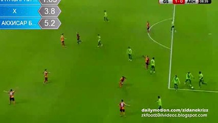Umut Bulut 1_0 Funny Goal _ Galatasaray v. Akhisar Belediye 17.12.2015 HD