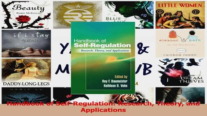 Handbook of SelfRegulation Research Theory and Applications Read Online