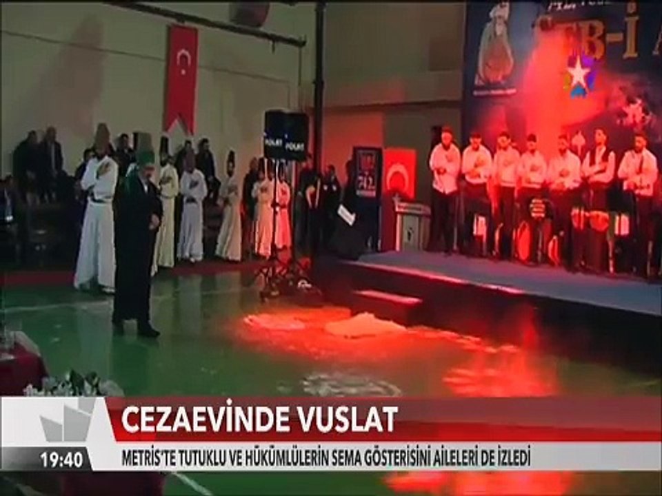 Metris cezaevinde Tutuklu ve hükümlülerden Sema gösterisi