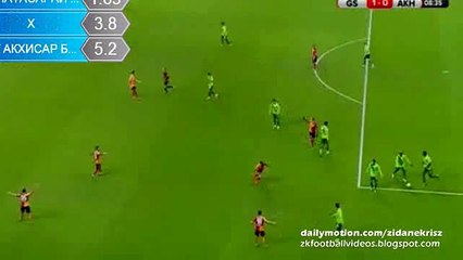 Umut Bulut 1_0 Funny Goal _ Galatasaray v. Akhisar Belediye 17.12.2015 HD