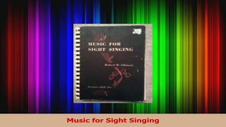 PDF Download  Music for Sight Singing PDF Full Ebook