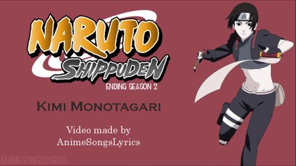 [FULL] Naruto Shippuden ED 3 -『Kimi Monogatari』- Original/English