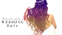 EASY Wedding HAIRSTYLES   CURLS | Bridal Hairstyle for Long  new