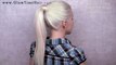 Braided ponytail hairstyle - cute everyday french braid for long hair new